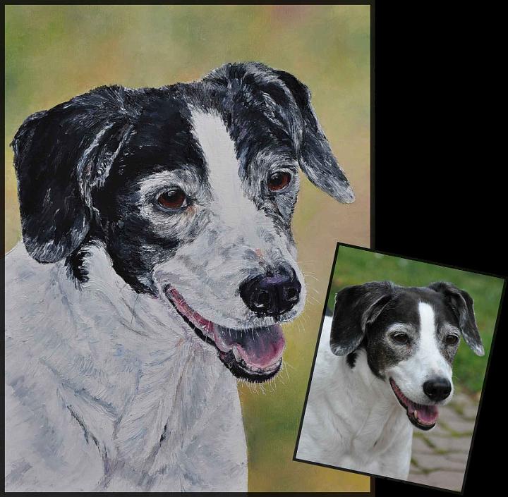 vicky-portrait2.jpg - Painting oil on canvas -Huile sur toile format /size 30x40