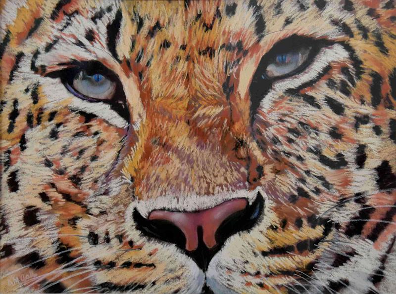 Panthere2.JPG - Pastel format /size 30 x 40