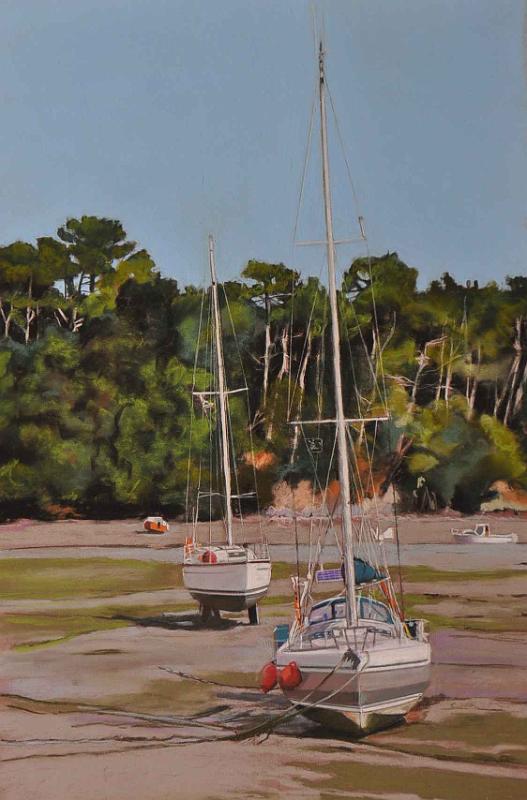 voilier-belon2past.jpg - Pastel format /size 60 x 40
