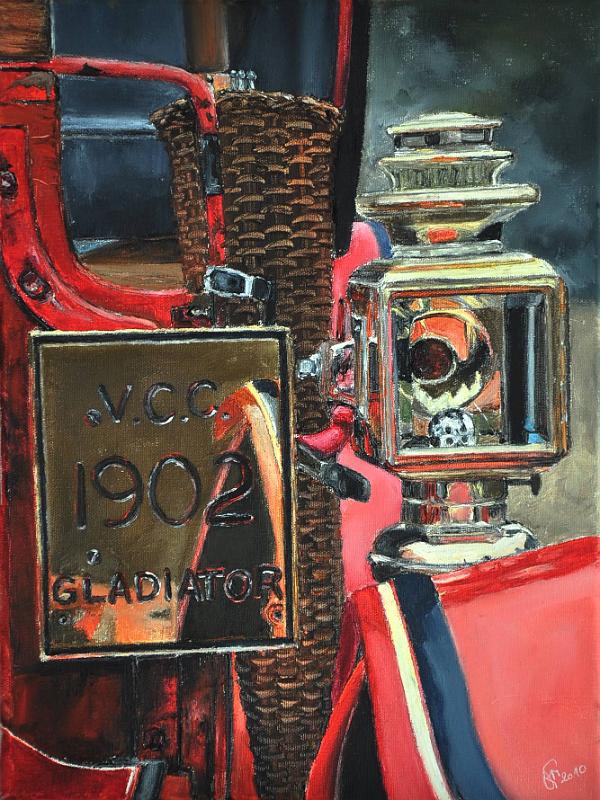 gladiator-1902.jpg - Painting oil on canvas -Huile sur toile format /size  40x30