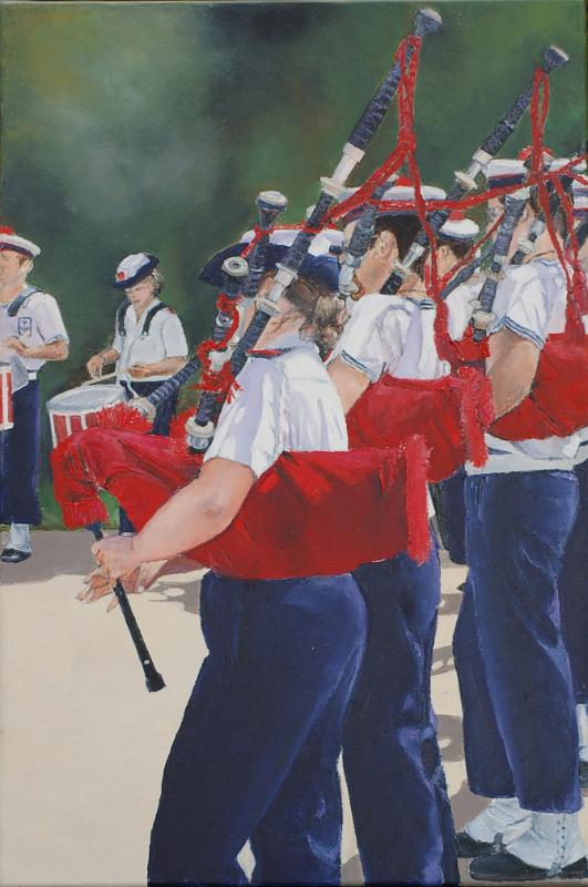 bagad.jpg - Painting oil on canvas -Huile sur toile format /size 40x60