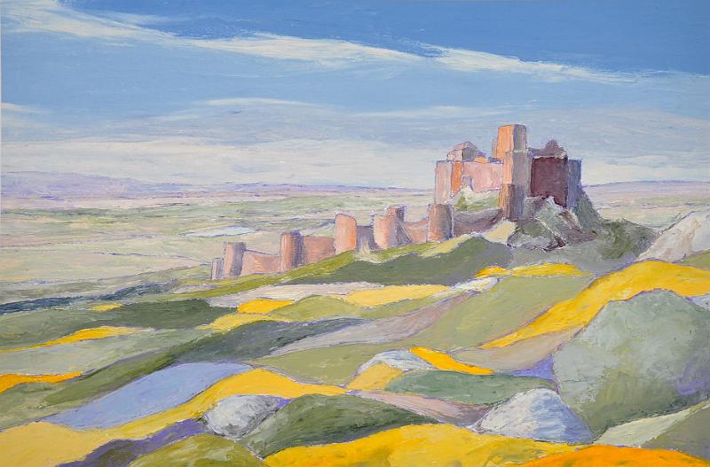 la-citadelle1.jpg - Painting oil on paper -Huile sur papier format /size 40x60