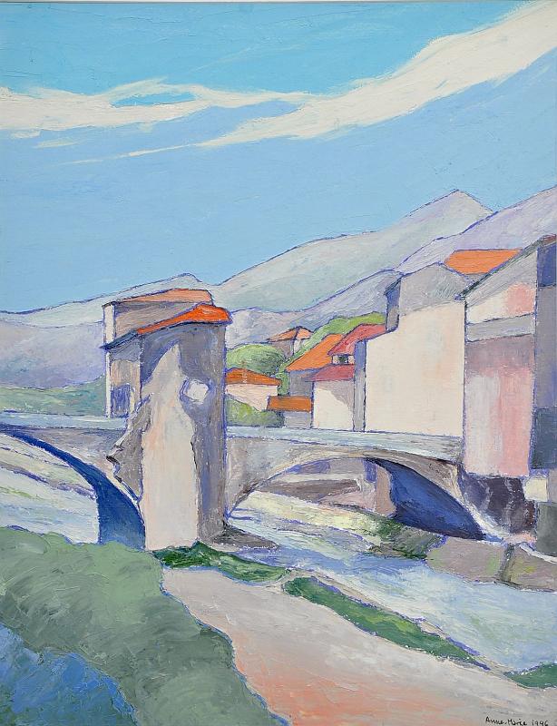 sospel.jpg - Painting oil on paper -Huile sur papier format /size 35x45