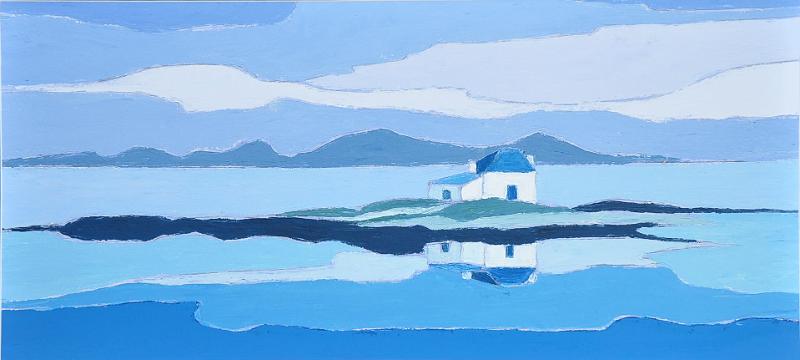 st-cado.jpg - Painting oil on paper -Huile sur papier format /size 30x60