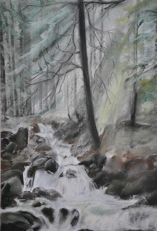 torrent.jpg - Pastel  format 30x45