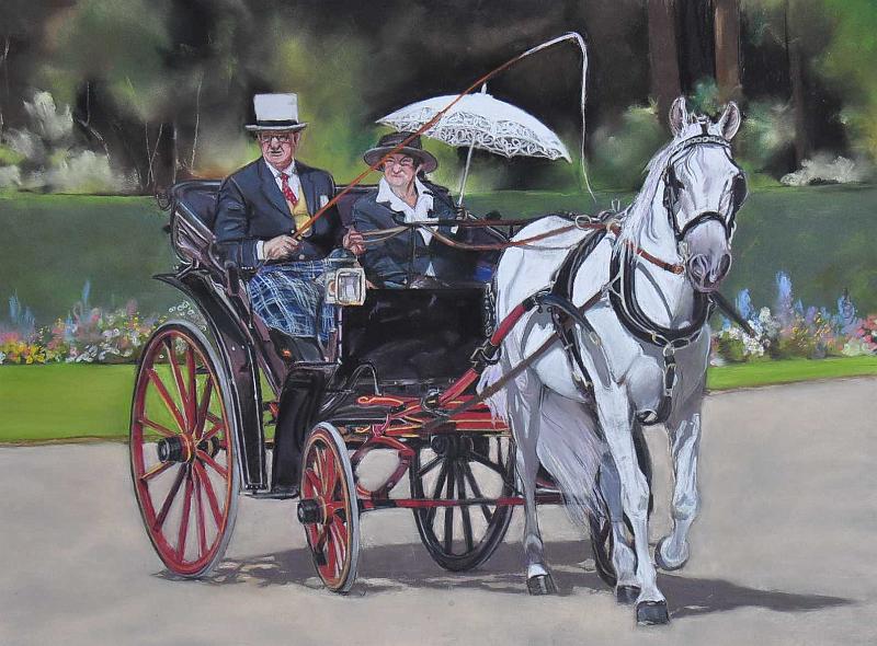 Attelage5.JPG -  Pastel format /size 50 x 70