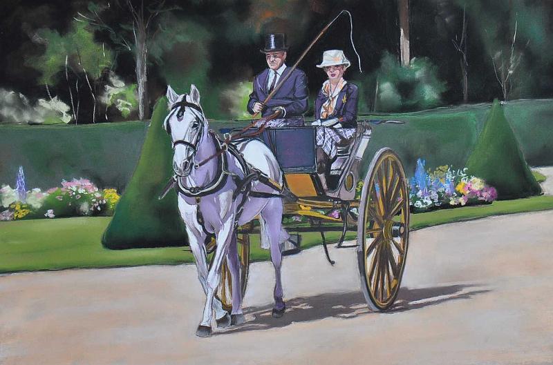 Attelage6.JPG -  Pastel format /size 50 x 70