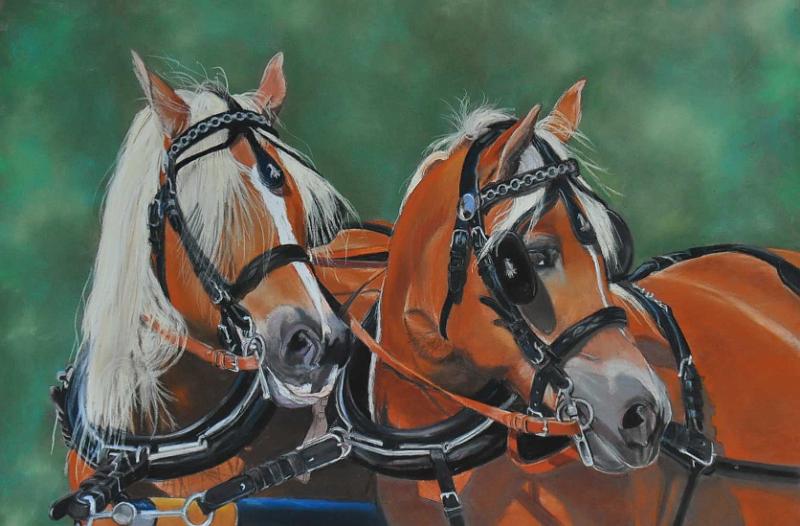 Attelage9.JPG -  Pastel format /size 50 x 70