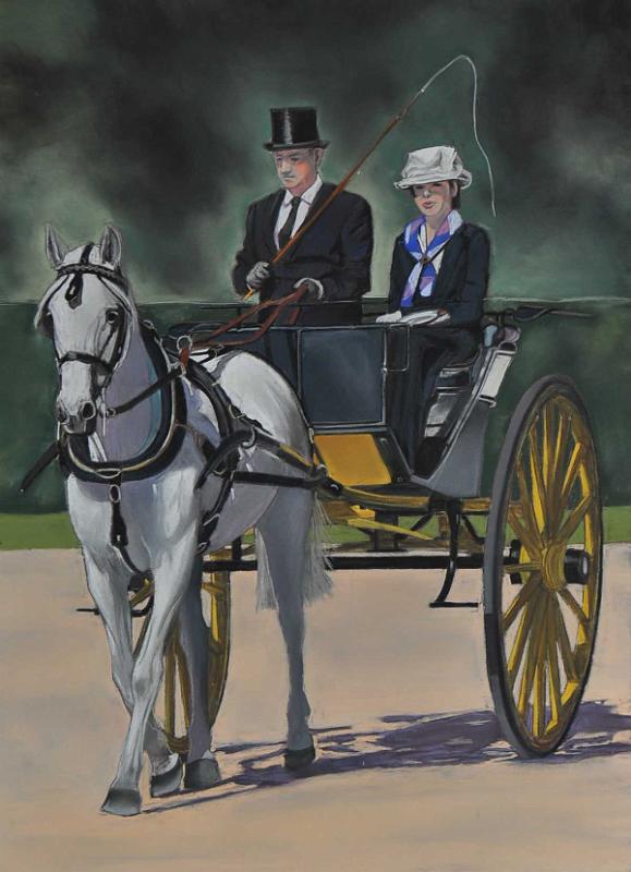 attelage11.jpg -  Pastel format /size 50 x 70