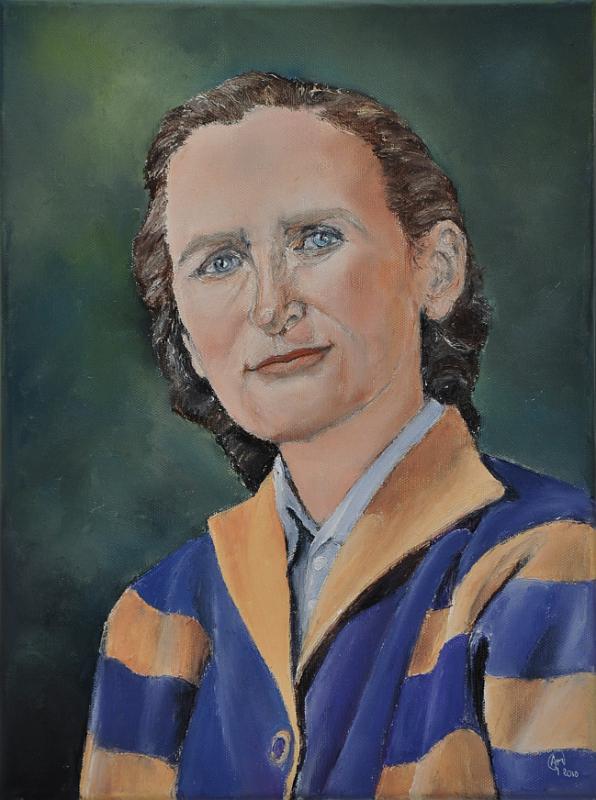 maman.jpg - Painting oil on canvas -Huile sur toile format /size 30x40