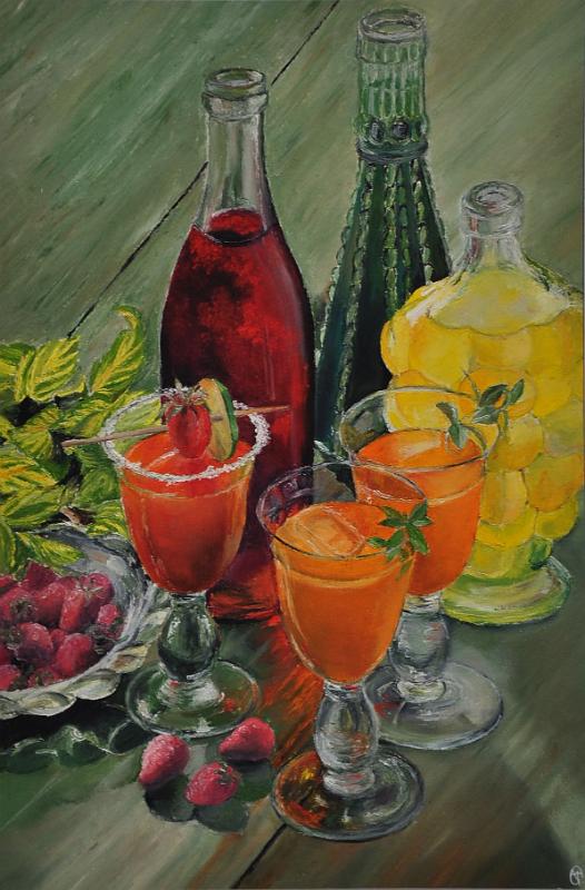fraicheur.jpg - Painting oil on paper -Huile sur papier format /size 40x60